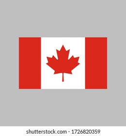 Canada flag vector illustration in high quality for ui and ux, website or mobile application