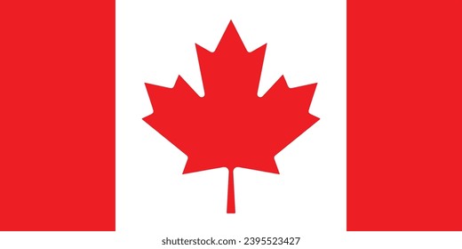 Canada Flag Vector Illustration High Resolution 