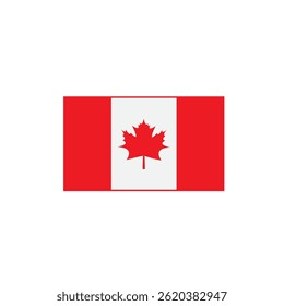 Kanada-Flagge, Vektorgrafik einzeln auf weißem Hintergrund, Vektor-of-Canada-Flagge. EPS10