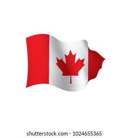 Canada Flag Vector Illustration On White Stock Vector (Royalty Free ...