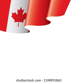 Canada flag, vector illustration on a white background