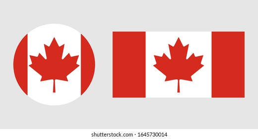 Canada-Vektorillustration einzeln auf weißem Hintergrund