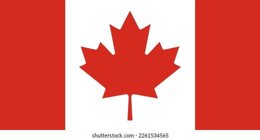 Canada flag wave isolated on png or transparent background