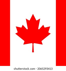 Canada Flat Square Country Flag Icon