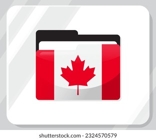 Flag-Symbol für die Flagge Kanadas