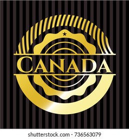 Canada golden emblem or badge