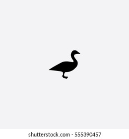 Canada Goose icon silhouette vector illustration