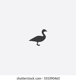 Canada Goose icon silhouette vector illustration