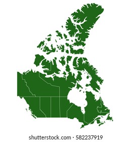 canada green map