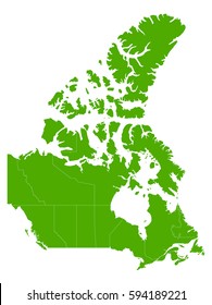 canada green map