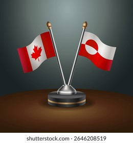 Tabela do Canadá e da Groenlândia sinaliza relação com plano de fundo gradiente