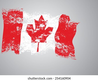 Canada grunge flag. Eps10