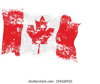 Canada grunge flag. Eps10