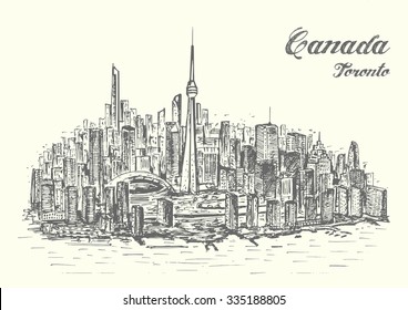 Canada hand drawn style isolated illustration