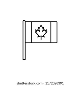 Canada icon. Element of flag icon for mobile concept and web apps. Thin line Canada icon can be used for web and mobile