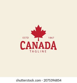 canada  icon  flag  independence day  logo  template  vector  symbol  illustration  design