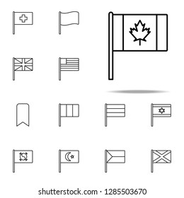 Canada icon. flags icons universal set for web and mobile