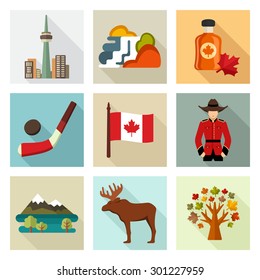 Canada icon set