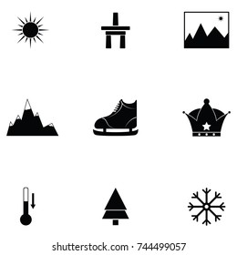 canada icon set