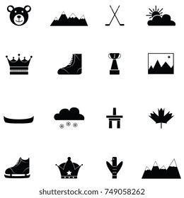 canada icon set