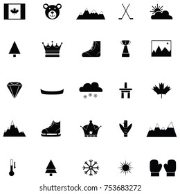 canada icon set
