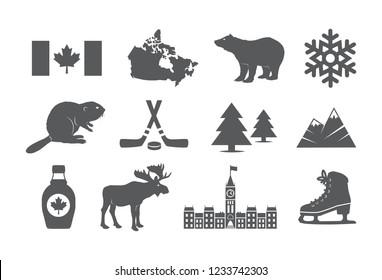 CANADA icons set