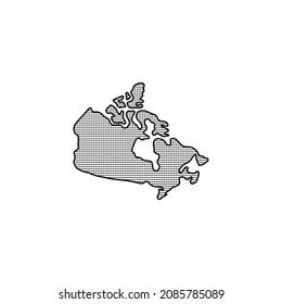 Canada icon-thin line vector illustration. Free Vector