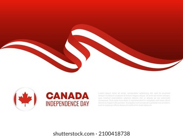 Canada Independence day background banner poster for national celebration on July 1 st.