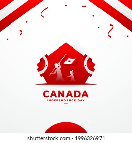 Canada Independence Day Background Design