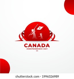 Diseño de fondo del Día de la Independencia de Canadá