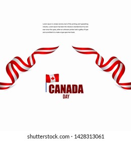 Canada Independence Day Celebration Design Illustration Vector Template