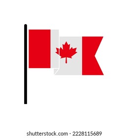 canada independence day icon set vector sign symbol