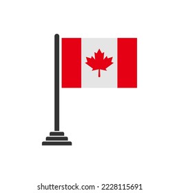 símbolo de símbolo del vector del día de independencia de canadá