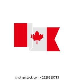 canada independence day icon set vector sign symbol