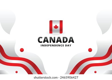 Canada Independence Day Vector Design Illustration