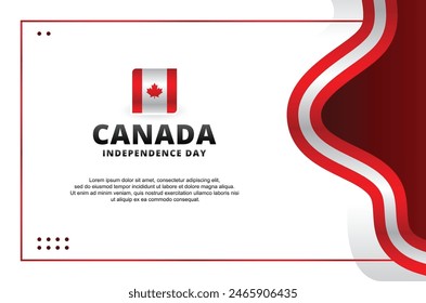 Canada Independence Day Vector Design Illustration