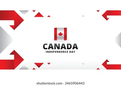 Ilustración de diseño de Vector del Día de la Independencia de Canadá