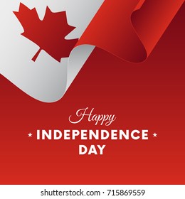 Canada independence day. Vector illustration.