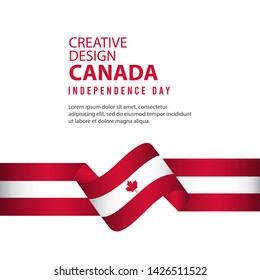 Canada Independent Day Poster Creative Design Illustration Vector Template