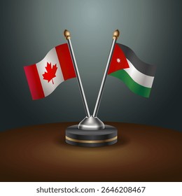Tabela do Canadá e Jordânia sinaliza relação com plano de fundo gradiente
