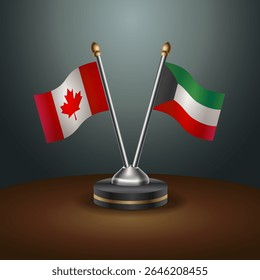 Tabela do Canadá e do Kuwait sinaliza relação com o plano de fundo de gradiente