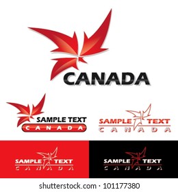 Canada label - vector symbol