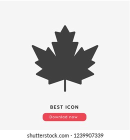 Canada leaf icon vector