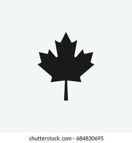 canada leaf icon vector