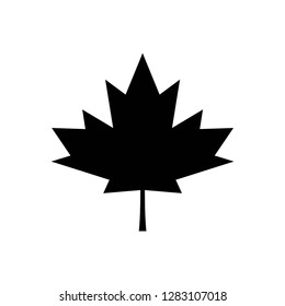 canada leaf icon vector symbol