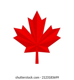 Canada Leaf  or Maple Leaf Logo can be use for icon, sign, logo and etc