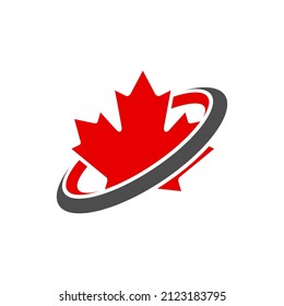Canada Leaf  or Maple Leaf Logo can be use for icon, sign, logo and etc