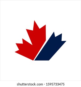 Canada leaf vector logo graphics modern abstract