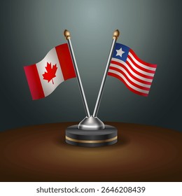 Tabela do Canadá e da Libéria sinaliza relação com plano de fundo gradiente