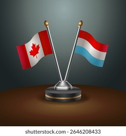 Tabela do Canadá e Luxemburgo sinaliza relação com plano de fundo gradiente